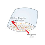 Oreiller prestige 3 zones duvet et plumettes - blancheporte