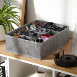 Organiseur tiroir gris 12 compartiments - blancheporte