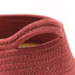 Panier bicolore rond corde coton - blancheporte