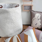 Panier de rangement bouclettes avec poignées - blancheporte Panier de rangement bouclettes avec poignées - blancheporte