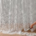 Panneau papillons dentelle modulable en hauteur - colombine