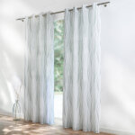 Panneau voilage motif vagues - finition ?illets - blancheporte