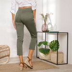 Pantacourt toile taille lastique - blancheporte