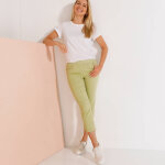 Pantacourt toile taille �lastiqu�e - blancheporte