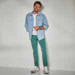 Pantalon droit 5 poches lastiqu cts - l30 - blancheporte