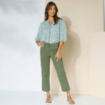 Pantalon 7 / 8me cargo, twill stretch - blancheporte