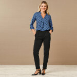Pantalon 7 / 8me chino maille crpe - blancheporte