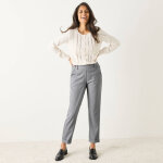 Pantalon 7 / 8ème fuselé rayé - blancheporte Pantalon 7 / 8ème fuselé rayé - blancheporte