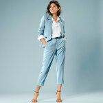 Pantalon 7 / 8me fusel, spcial petites - blancheporte