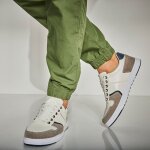 Pantalon battle bas de jambes lastiqus popeline - blancheporte