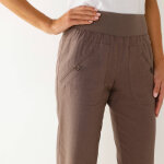 Pantalon blousant taille lastique, lin coton - blancheporte