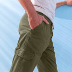 Pantalon cargo gabardine lastiqu - blancheporte