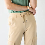Pantalon cargo, maille milano - blancheporte