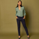 Pantalon chino uni, maille milano - blancheporte