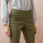 Pantalon coupe mom taille haute, stretch - blancheporte Pantalon coupe mom taille haute, stretch - blancheporte
