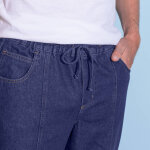 Pantalon denim lger lastiqu - blancheporte