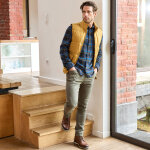 Pantalon droit 5 poches twill coton extensible - blancheporte Pantalon droit 5 poches twill coton extensible - blancheporte