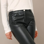 Pantalon droit, aspect cuir * * - blancheporte