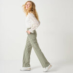 Pantalon droit  carreaux tiss - teint - blancheporte
