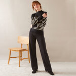 Pantalon droit large, maille milano - blancheporte