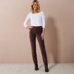 Pantalon droit, maille velours ctel - blancheporte