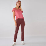Pantalon droit stretch uni - 36 - marron - colors&co