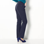 Pantalon droit stretch uni - 36 - bleu - colors&co