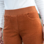 Pantalon droit  ultra - confort , en velours ctel - blancheporte