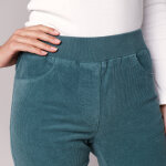 Pantalon droit  ultra - confort , en velours ctel - blancheporte
