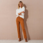 Pantalon droit, velours côtelé - blancheporte Pantalon droit, velours côtelé - blancheporte