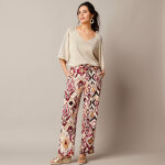 Pantalon fluide large, imprim - lora zellini