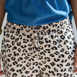 Pantalon fluide taille haute, imprim� l�opard - blancheporte