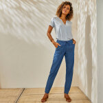 Pantalon fusel�, denim l�ger - blancheporte