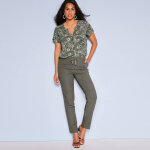 Pantalon fuselé fluide, lin - coton - blancheporte Pantalon fuselé fluide, lin - coton - blancheporte