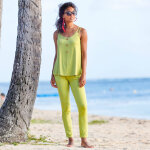 Pantalon fusel uni, taille lastique - blancheporte