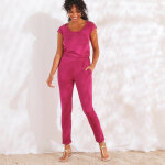 Pantalon fusel uni, taille lastique - blancheporte