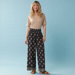 Pantalon imprim� sp�cial petite fluide - blancheporte