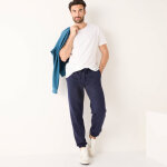 Pantalon jogging molleton bas lastiqu - blancheporte