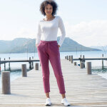 Pantalon jogpant ceinture �lastiqu�e molleton - blancheporte