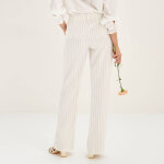 Pantalon large fluide ray�, viscose - lin - blancheporte