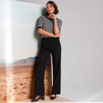 Pantalon large, imprimé rayé - blancheporte Pantalon large, imprimé rayé - blancheporte