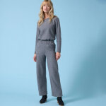 Pantalon large spcial petites uni, maille gratte - blancheporte