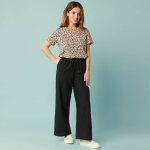 Pantalon large sp�cial petites viscose - coton - lin - blancheporte