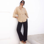 Pantalon large viscose / lin - blancheporte