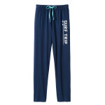 Pantalon pyjama coton bleu marine - blancheporte