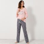 Pantalon pyjama coton imprimé beautiful - blancheporte Pantalon pyjama coton imprimé beautiful - blancheporte