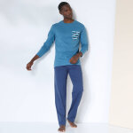 Pantalon pyjama coton uni - blancheporte Pantalon pyjama coton uni - blancheporte