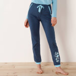 Pantalon de pyjama uni marine - blancheporte