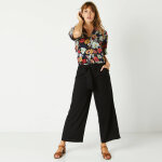 Pantalon raccourci large uni - blancheporte Pantalon raccourci large uni - blancheporte