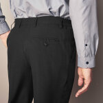 Pantalon taille �lastiqu�e � pinces - polyester - blancheporte